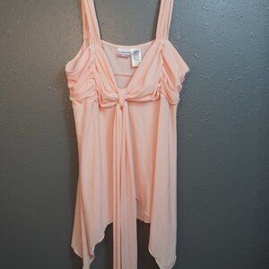 No Boundaries Womens Baby Pink Stretch Y2k Camisole Flowy Size Juniors XL